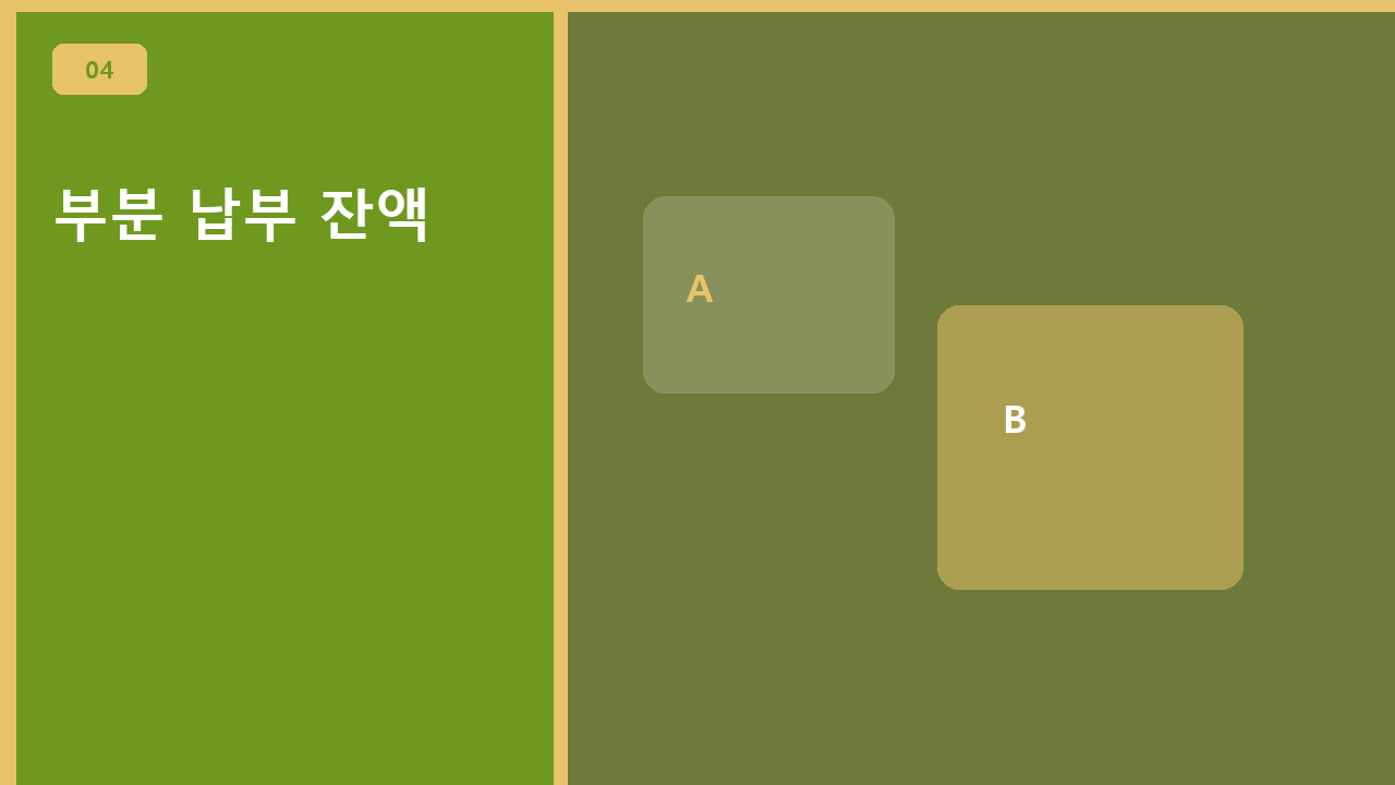 부분 납부 잔액
